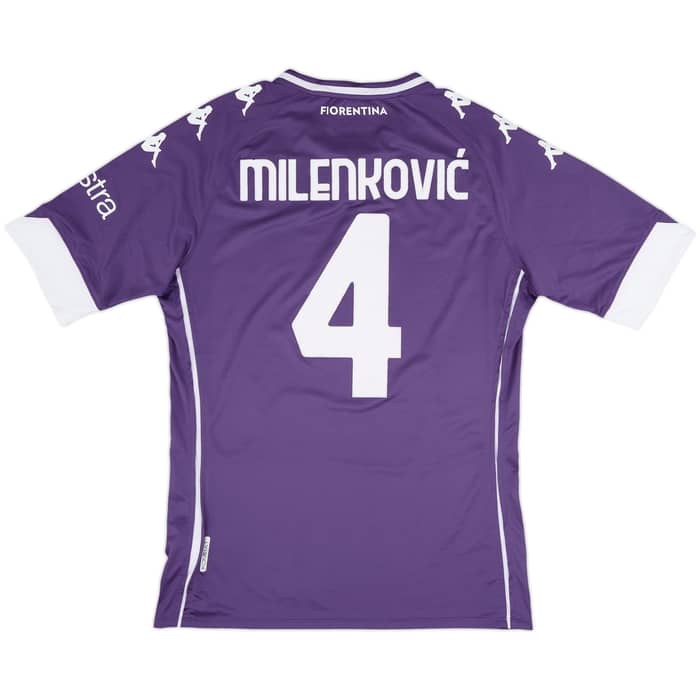 2020-21 Fiorentina Home Shirt Milenkovic #4 - 7/10 - (XXL)