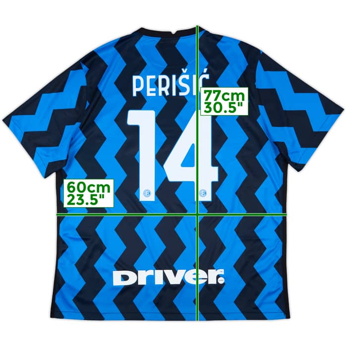 2020-21 Inter Milan Home Shirt Perisic #14 - 9/10 - (XXL)