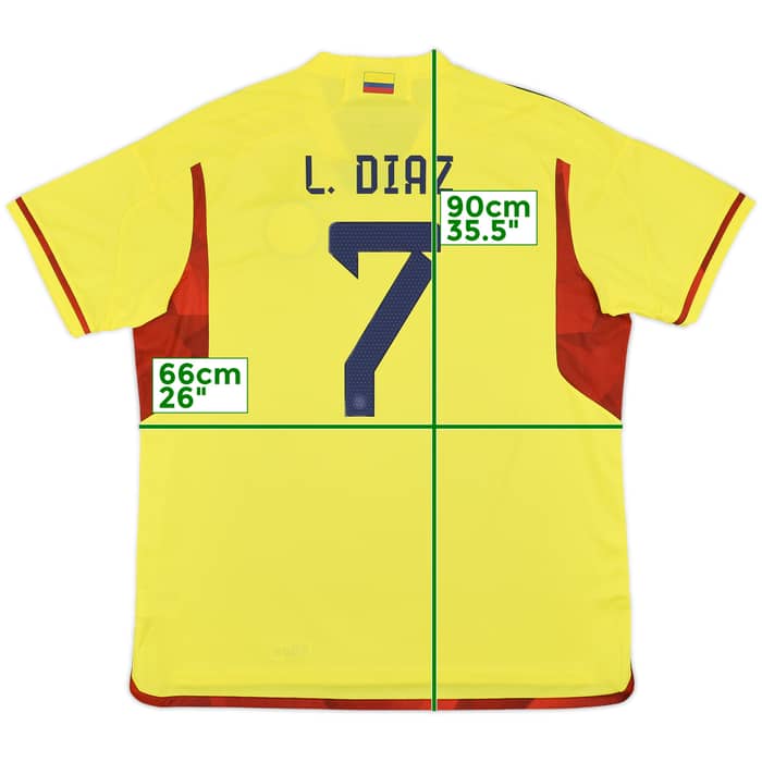 2022-23 Colombia Home Shirt L.Diaz #7 - 10/10 - (XXL)