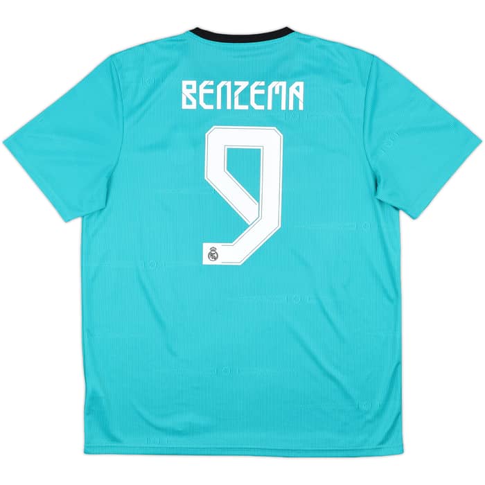 2021-22 Real Madrid Third Shirt Benzema #9 - 9/10 - (XL)
