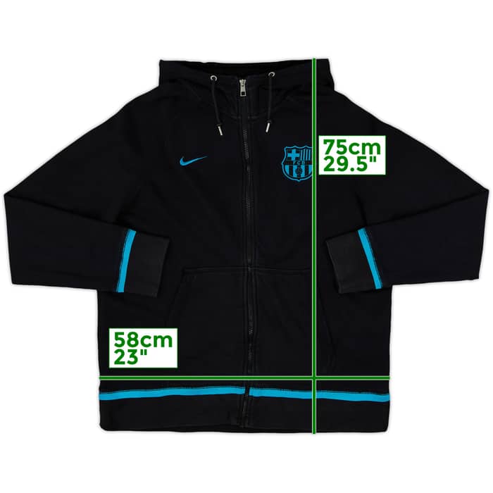 2015-16 Barcelona Nike Hooded Track Jacket - 8/10 - (XL)
