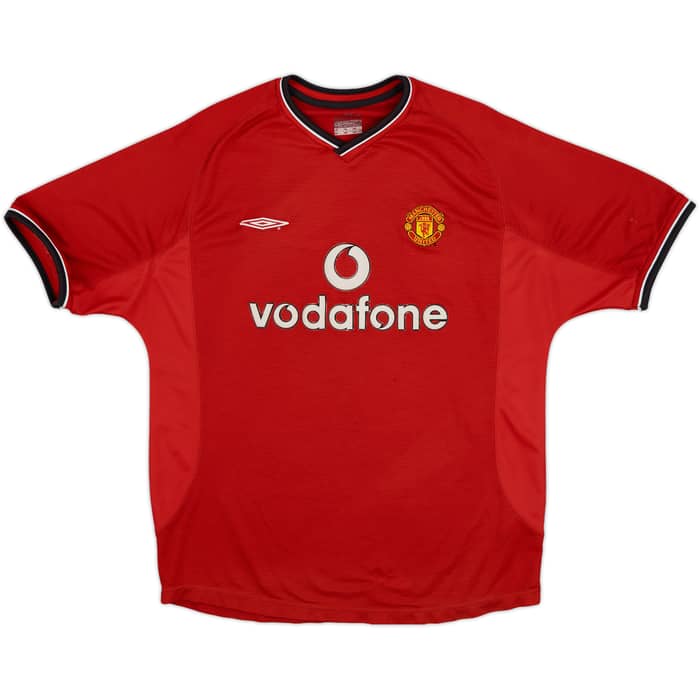 2000-02 Manchester United Home Shirt - 4/10 - (XL)