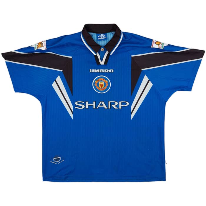 1996-98 Manchester United Third Shirt Cantona #7 - 8/10 - (XXL)