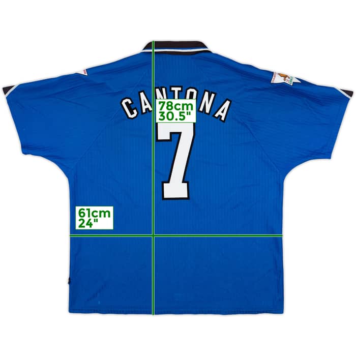 1996-98 Manchester United Third Shirt Cantona #7 - 8/10 - (XXL)