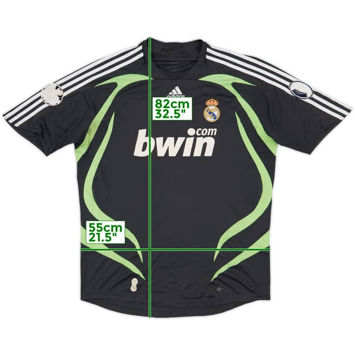 2007-08 Real Madrid CL Third Shirt - 5/10 - (XL)