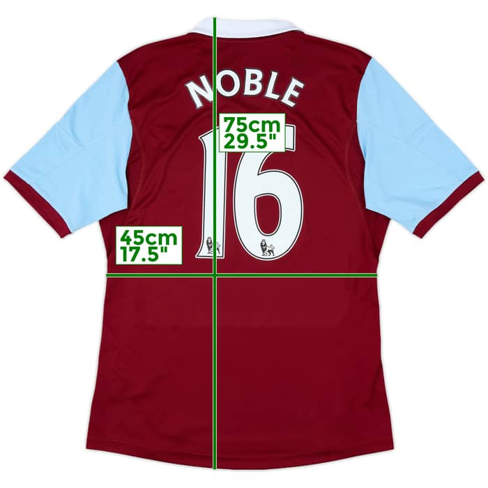 2013-14 West Ham Home Shirt Noble #16 - 9/10 - (M)