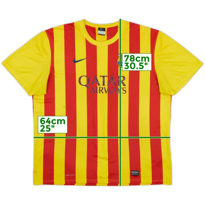 2013-15 Barcelona Basic Away Shirt - 4/10 - (XXL)