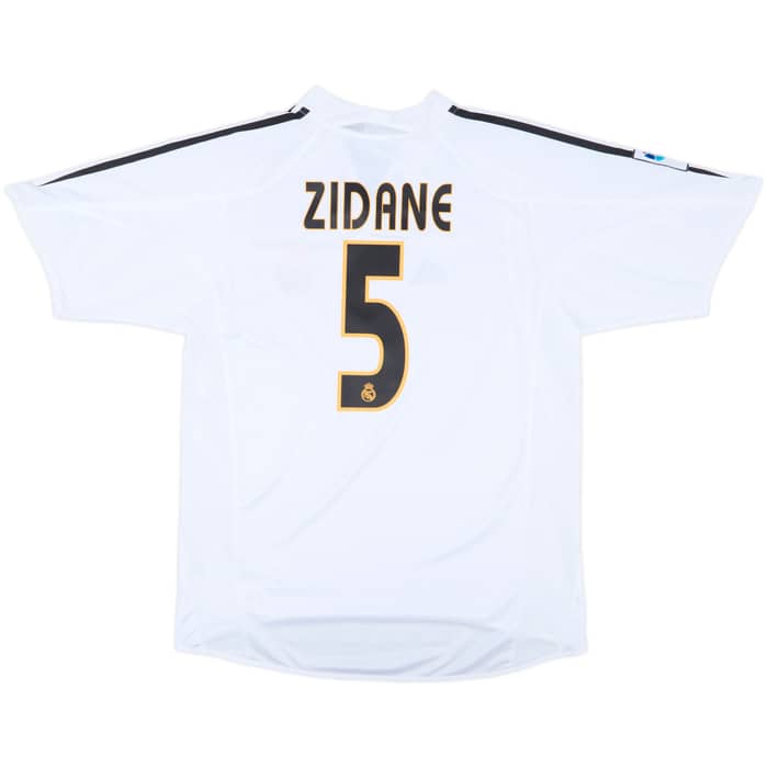 2004-05 Real Madrid Home Shirt Zidane #5 - 9/10 - (M)