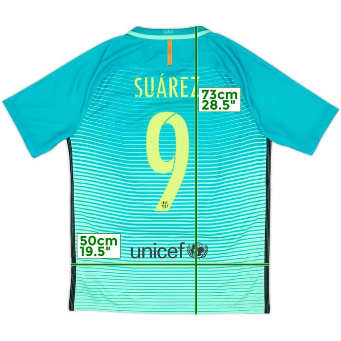 2016-17 Barcelona Third Shirt Suarez #9 - 10/10 - (M)