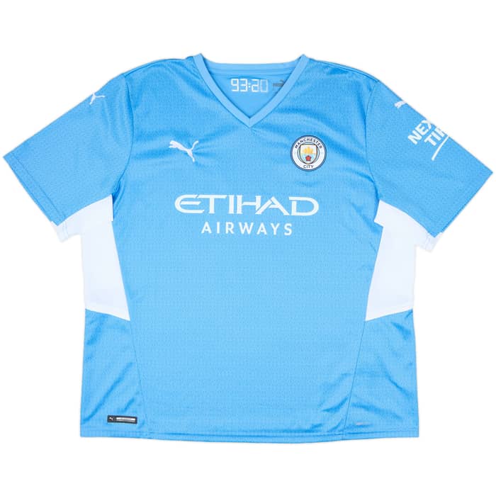 2021-22 Manchester City Home Shirt De Bruyne #17 - 9/10 - (XXL)