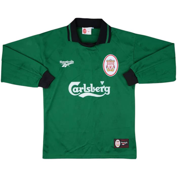 1996-97 Liverpool GK Shirt - 8/10 - (S)