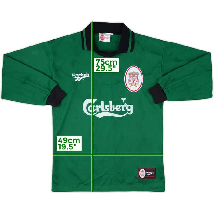1996-97 Liverpool GK Shirt - 8/10 - (S)