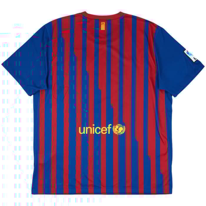2011-12 Barcelona Signed Home Shirt - 7/10 - (XL)