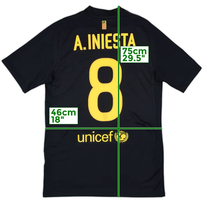 2011-12 Barcelona Away Shirt A.Iniesta #8 - 8/10 - (S)