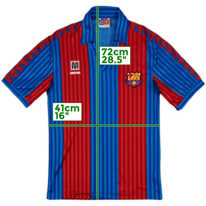 1989-92 Barcelona Home Shirt - 9/10 - (XS)