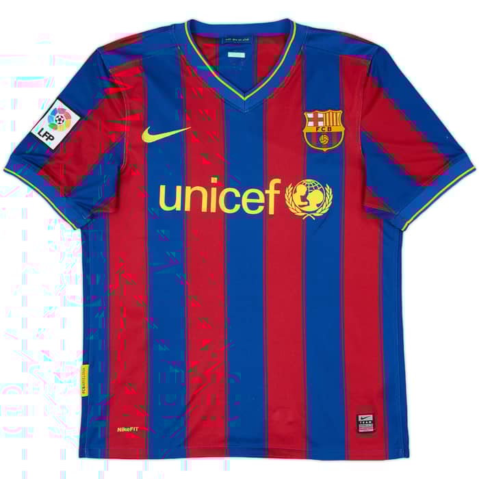 2009-10 Barcelona Home Shirt Ibrahimovic #9 - 6/10 - (S)