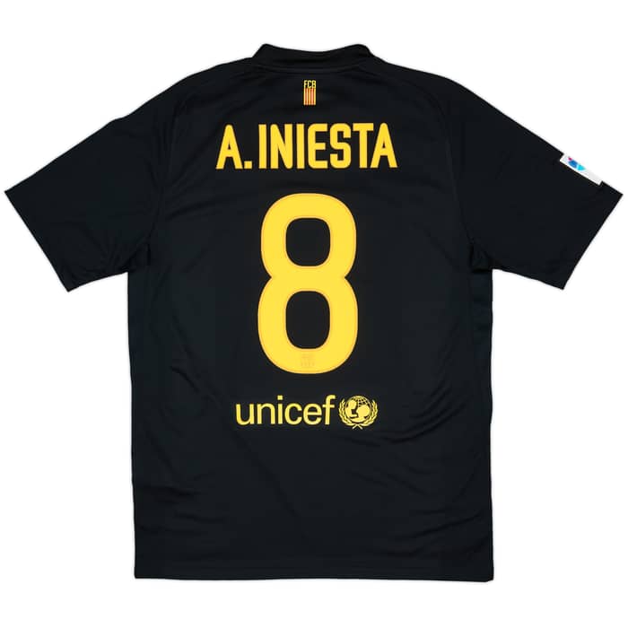 2011-12 Barcelona Away Shirt A.Iniesta #8 - 8/10 - (M)