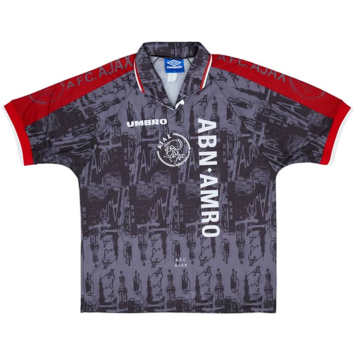 1996-97 Ajax Away Shirt Kluivert #9 - 8/10 - (L)