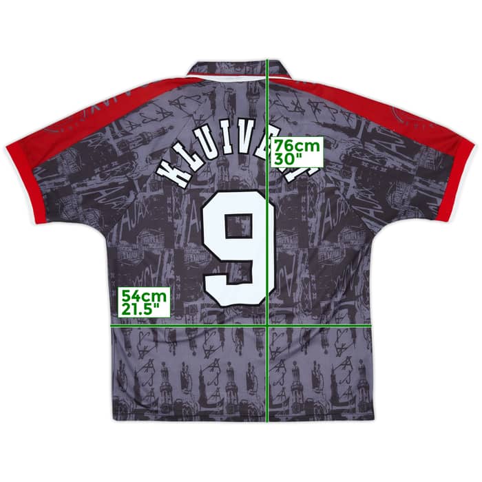1996-97 Ajax Away Shirt Kluivert #9 - 8/10 - (L)