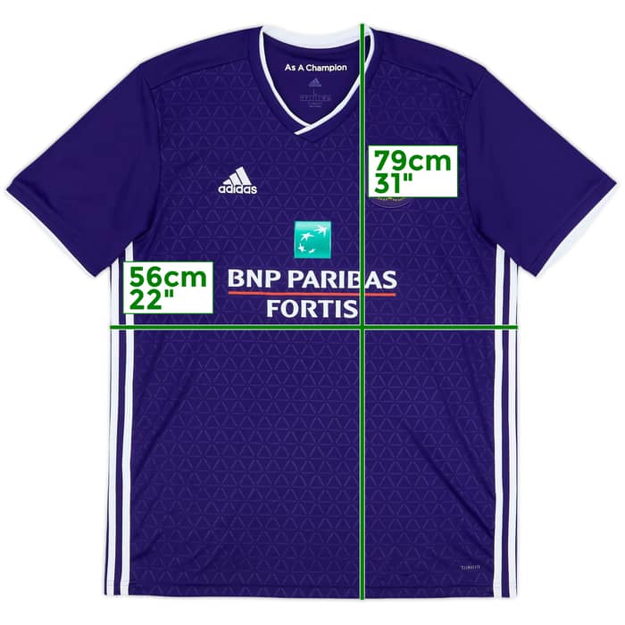 2018-19 Anderlecht Home Shirt - 10/10 - (L)