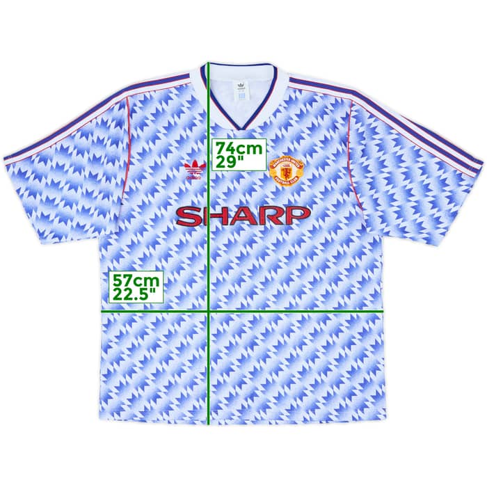 1990-92 Manchester United Away Shirt - 5/10 - (L/XL)