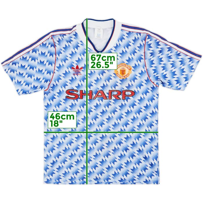 1990-92 Manchester United Away Shirt - 8/10 - (S)