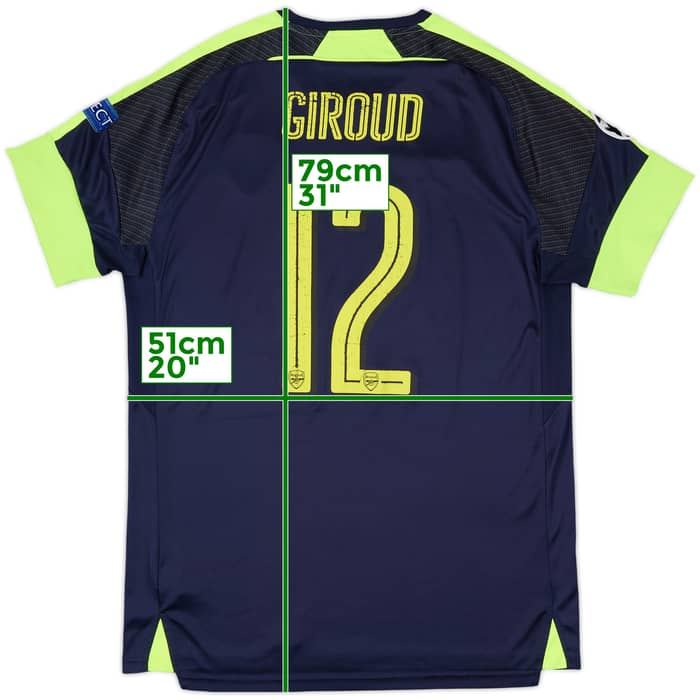 2016-17 Arsenal Third Shirt Giroud #12 - 5/10 - (L)