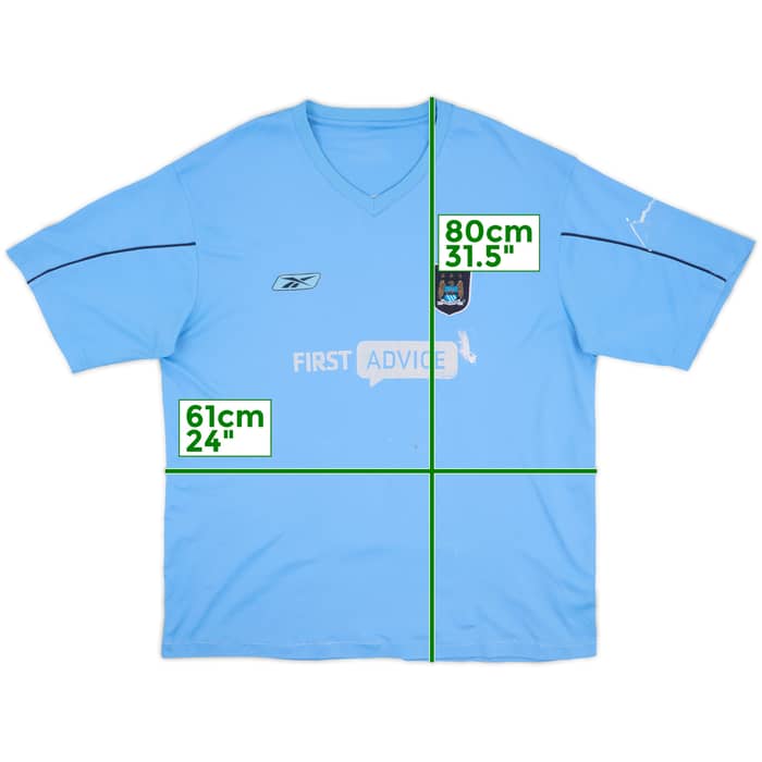 2003-04 Manchester City Reebok Training Shirt - 4/10 - (XXL)