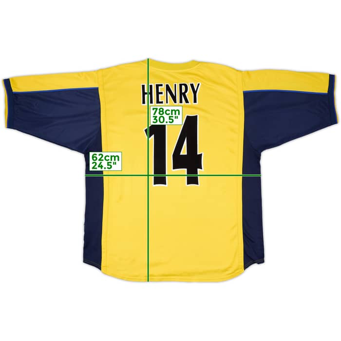 1999-01 Arsenal Away Shirt Henry #14 - 4/10 - (XXL)