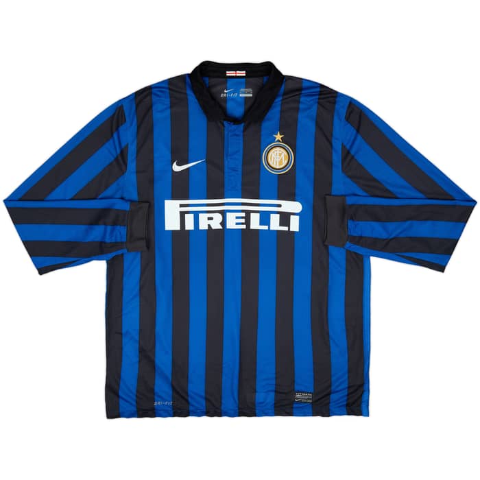 2011-12 Inter Milan Home L/S Shirt Sneijder #10 - 6/10 - (XL)
