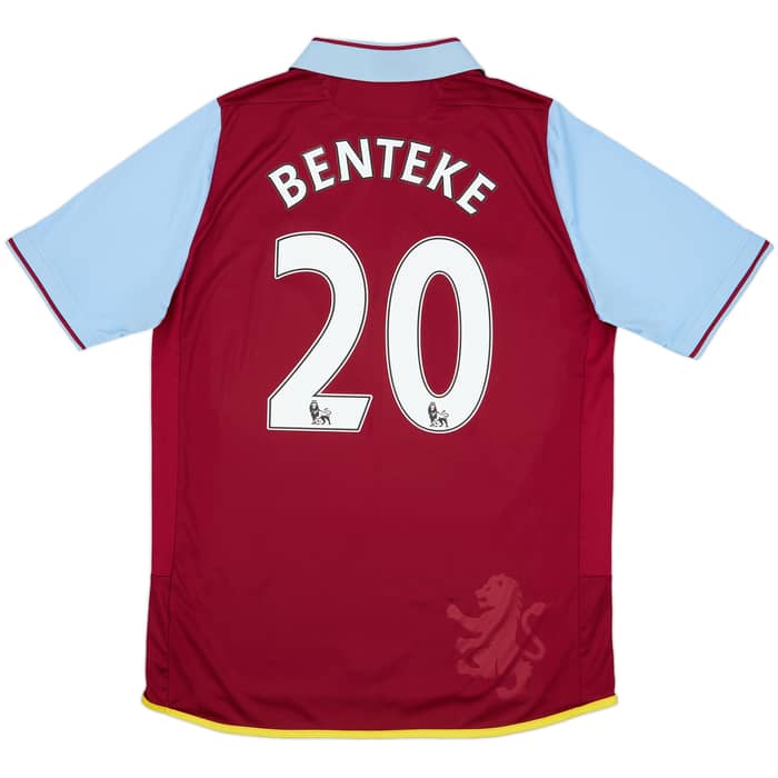 2012-13 Aston Villa Home Shirt Benteke #20 - 7/10 - (L)