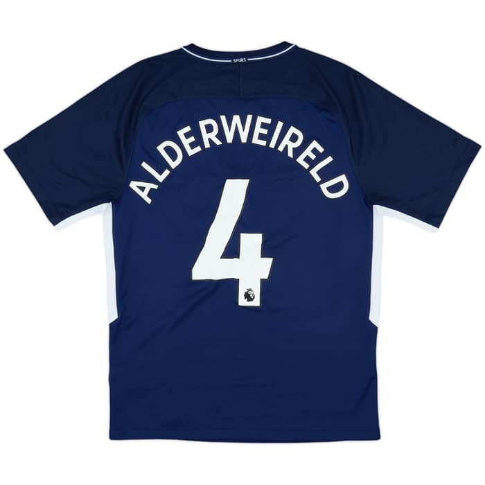 2017-18 Tottenham Away Full Kit Alderweireld #4 - 8/10 - (S)