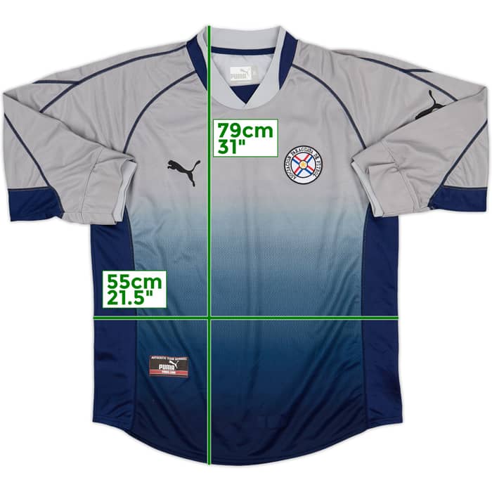 2002-03 Paraguay GK 3/4 Shirt - 9/10 - (XL)