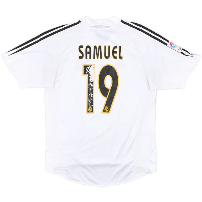 2004-05 Real Madrid Home Shirt Samuel #19 - 4/10 - (M)
