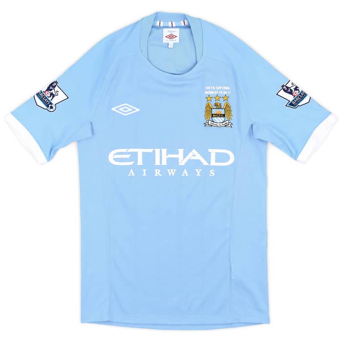 2010-11 Manchester City Home Shirt De Jong #34 - 8/10 - (S)