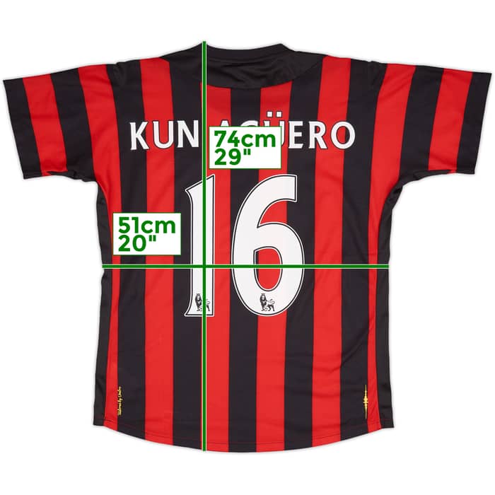 2011-12 Manchester City Away Shirt Kun Aguero #16 - 5/10 - (L)