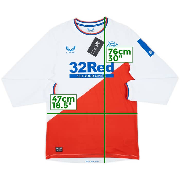 2022-23 Rangers Away L/S Shirt (S)