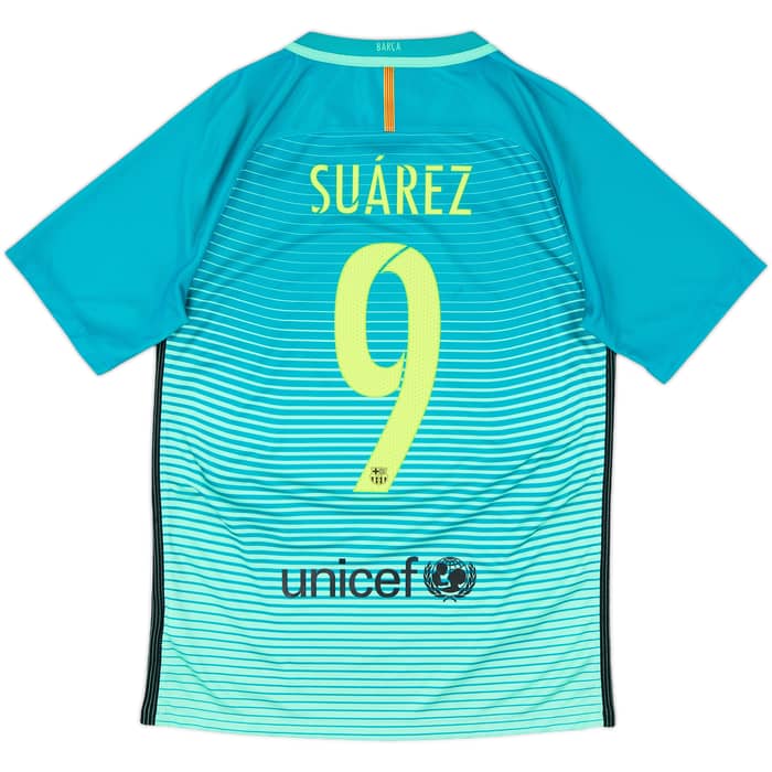 2016-17 Barcelona Third Shirt Suarez #9 - 8/10 - (S)
