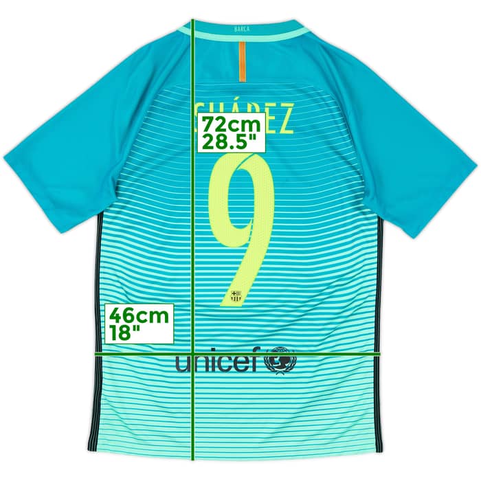 2016-17 Barcelona Third Shirt Suarez #9 - 8/10 - (S)