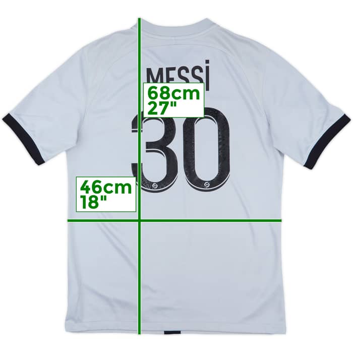 2022-23 Paris Saint-Germain Away Shirt Messi #30 - 8/10 - (M)