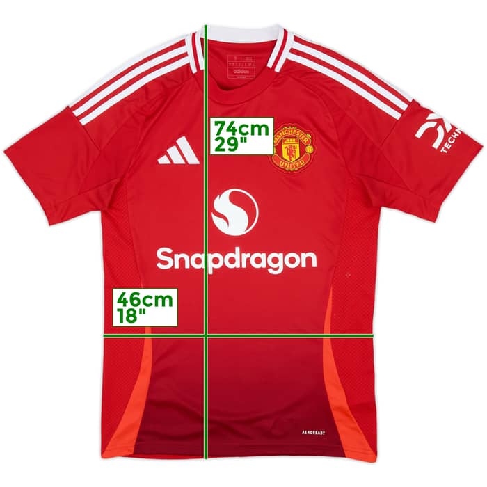2024-25 Manchester United Home Shirt - 9/10 - (S)