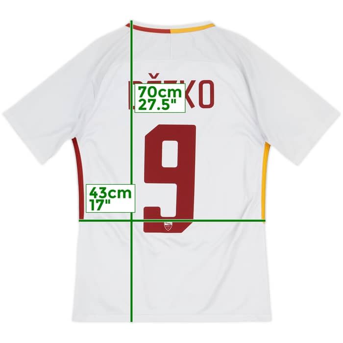 2017-18 Roma Away Shirt Dzeko #9 - 6/10 - (S)