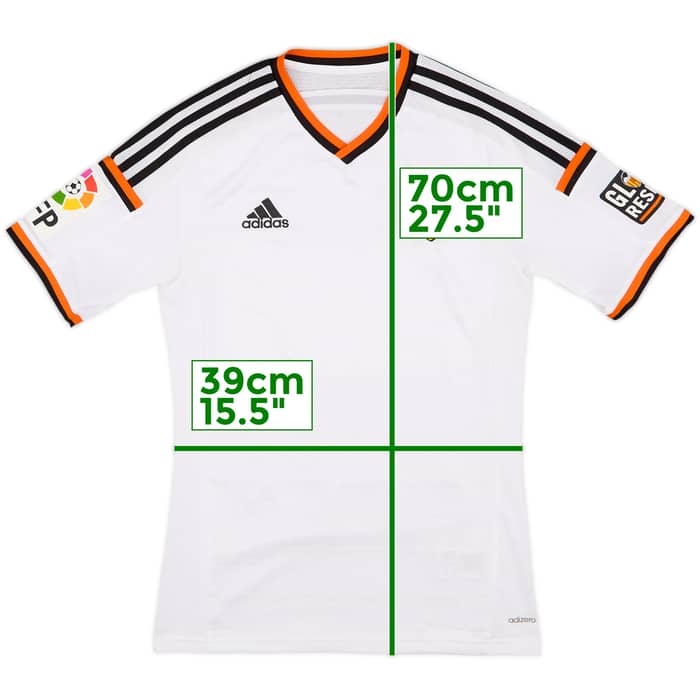 2014-15 Valencia Home Shirt - 9/10 - (S)