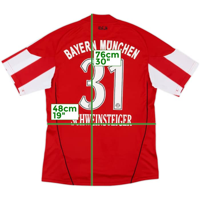 2010-11 Bayern Munich Home Shirt Schweinsteiger #31 - 5/10 - (S)