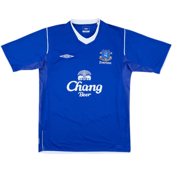 2004-05 Everton Home Shirt Beattie #8 - 7/10 - (M)