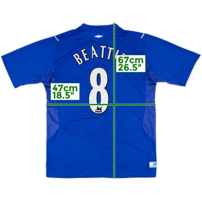 2004-05 Everton Home Shirt Beattie #8 - 7/10 - (M)