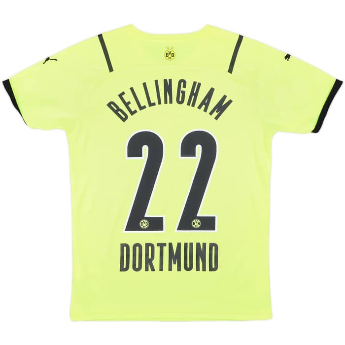 2021-22 Borussia Dortmund European Home Shirt Bellingham #22 - 8/10 - (S)