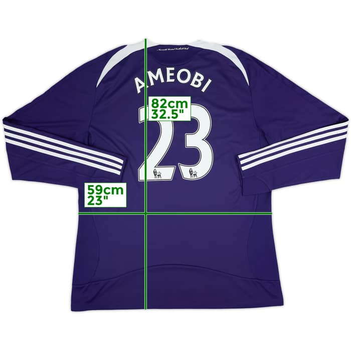 2008-09 Newcastle Away L/S Shirt Ameobi #23 - 8/10 - (XL)