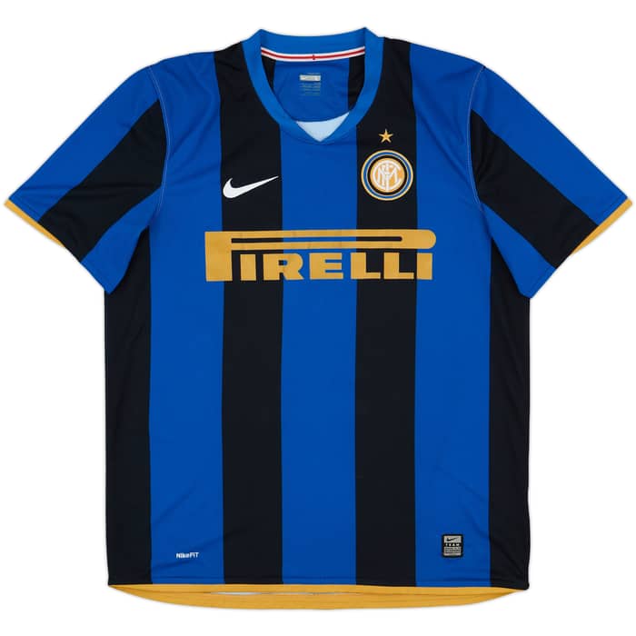 2008-09 Inter Milan Home Shirt - 9/10 - (L)