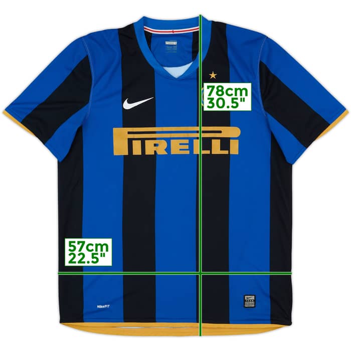 2008-09 Inter Milan Home Shirt - 9/10 - (L)